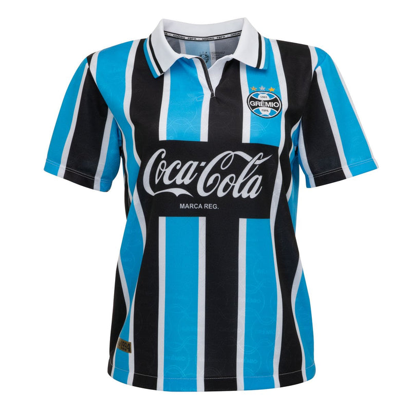 Camisa Grêmio Retrô Tricolor Feminina 1994