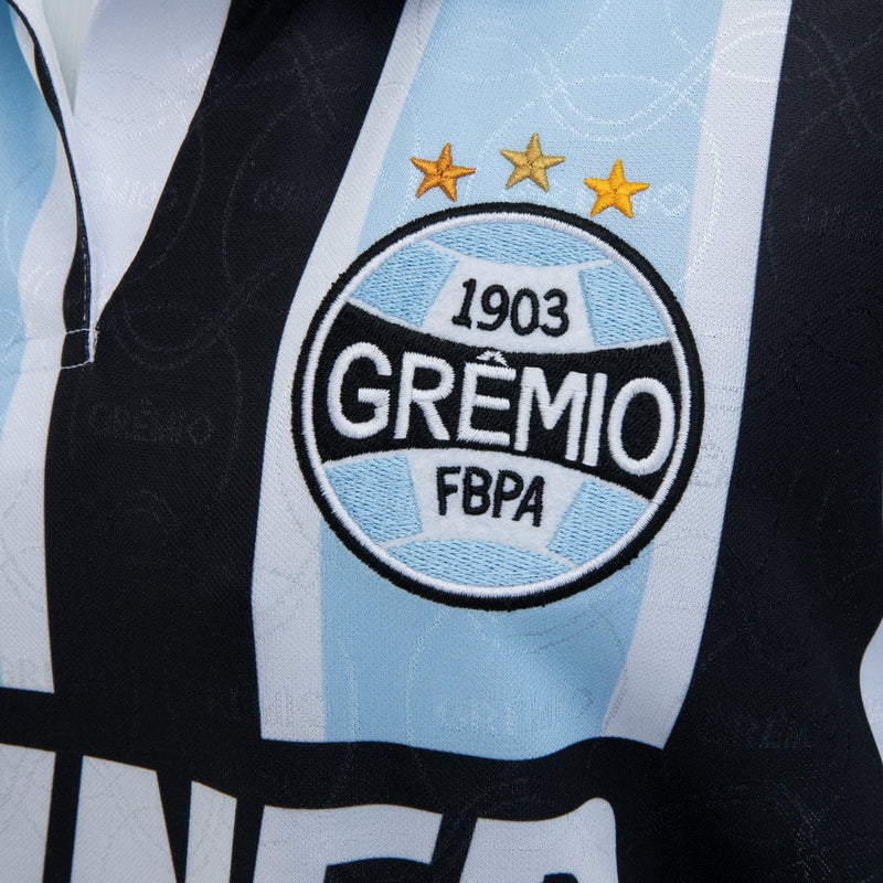 Camiseta Grêmio Retro Tricolor Feminina 1995