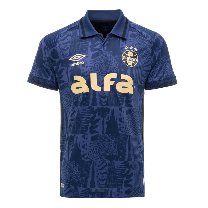 Camisa Grêmio III Marinho Masc. Atleta Umbro 25/26 S/Nº