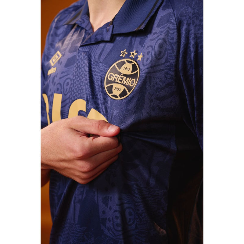 Camisa Grêmio III Marinho Masc. Atleta Umbro 25/26 S/Nº